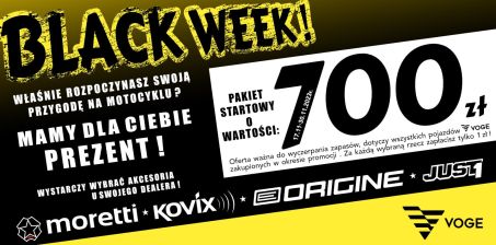 VOGE DORZUCA 700 ZŁ NA AKCESORIA DO POJAZDÓW ZAKUPIONYCH W 